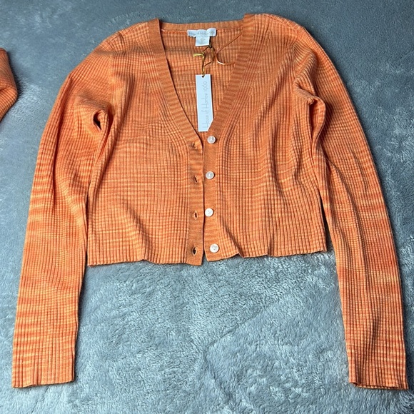 🎉Host Pick🎉 3 Pc Bundle NWT House Of Harlow 1960 Orange Ribbed Set - Picture 7 of 10